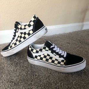 Vans Old Skool Checkerboard Skate Shoe